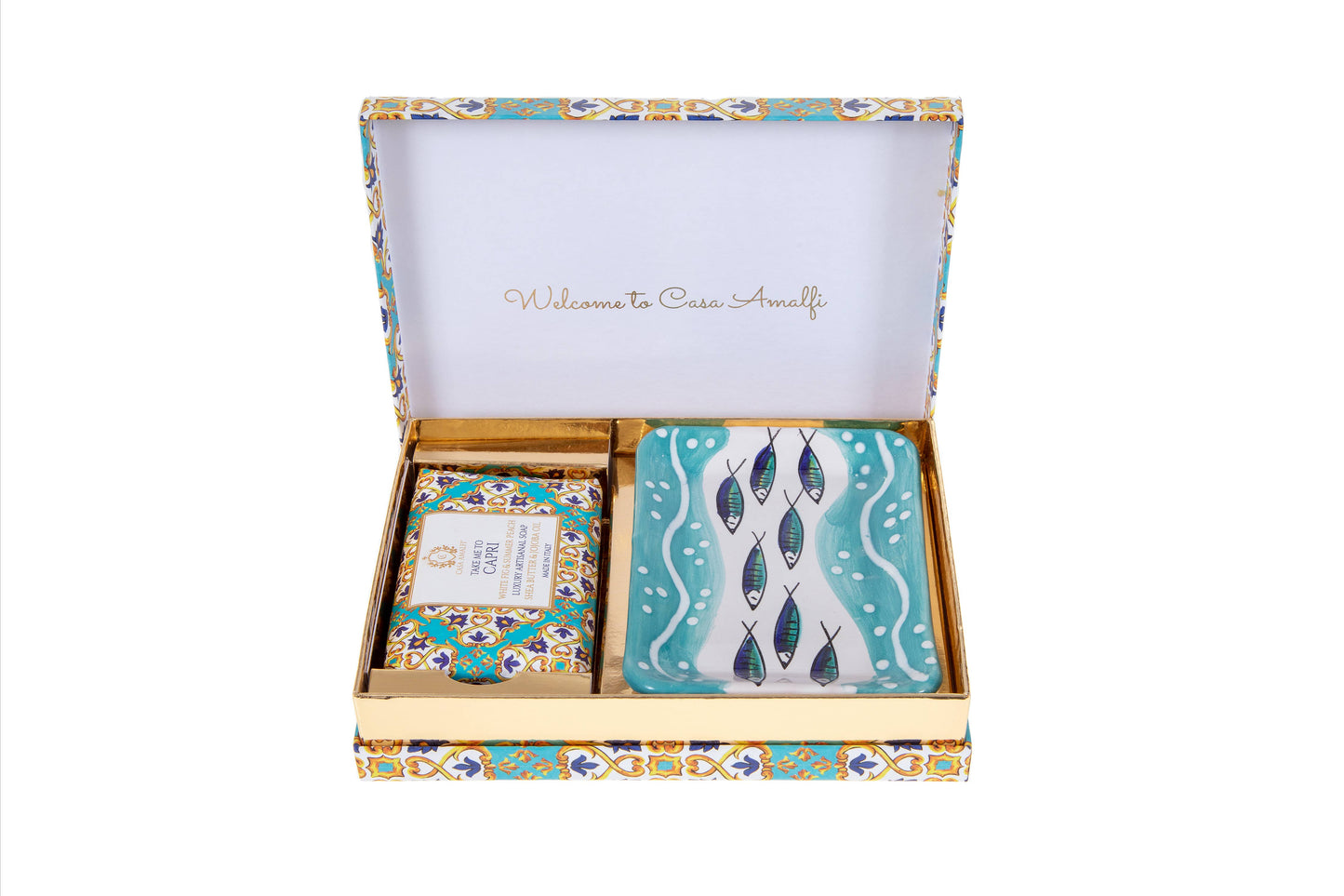 Take Me to Capri – Luxury Soap & Ceramic Dish Gift Set