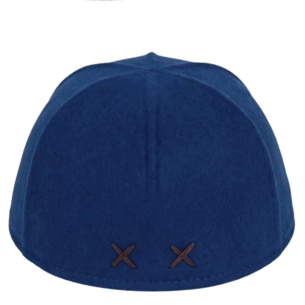 Unisex Felt Cap – 100% Wool, Made in Italy, Royal Blue