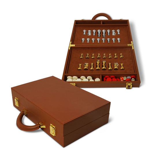 Chess & Backgammon Set in Elegant Case – Classic Board Games