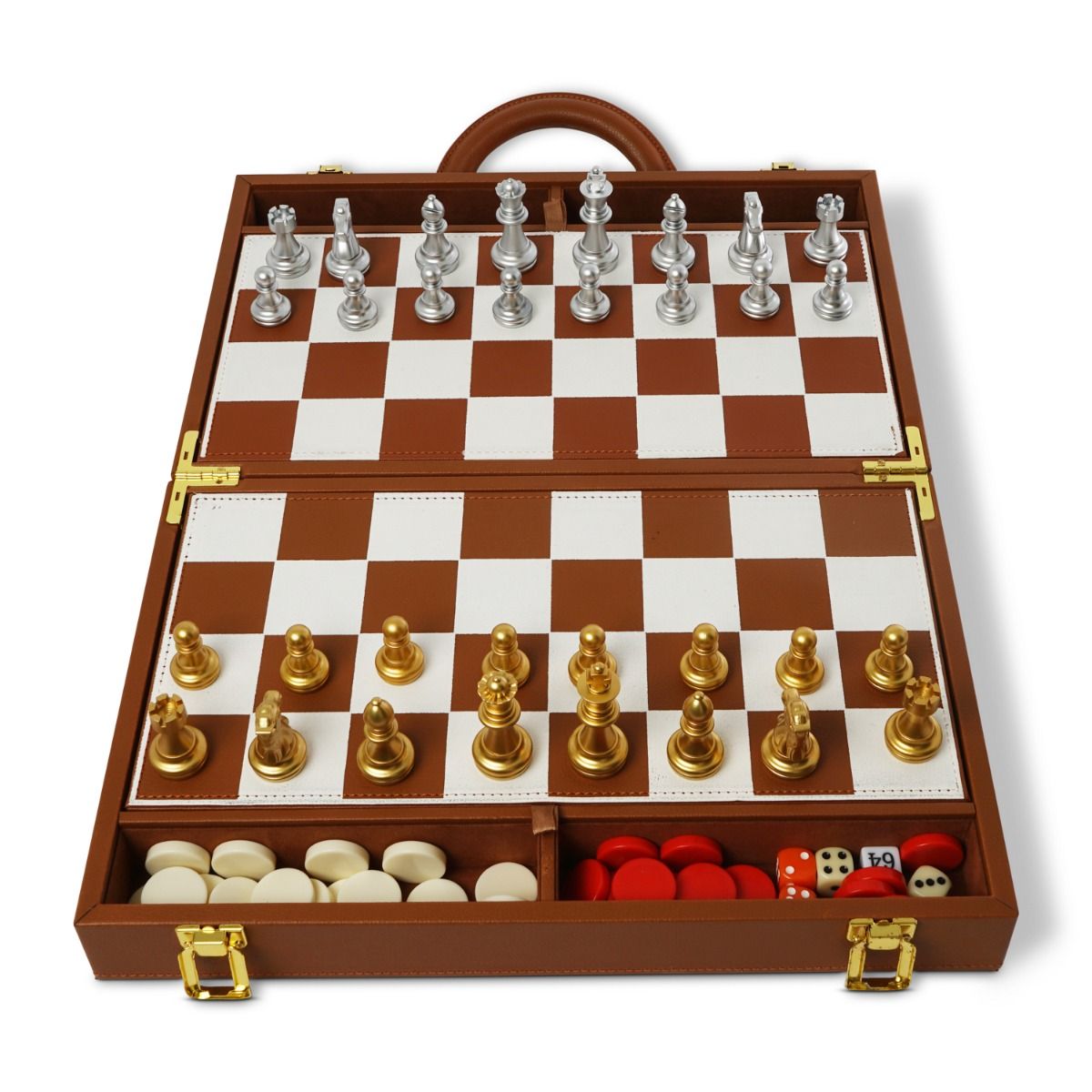 Chess & Backgammon Set in Elegant Case – Classic Board Games