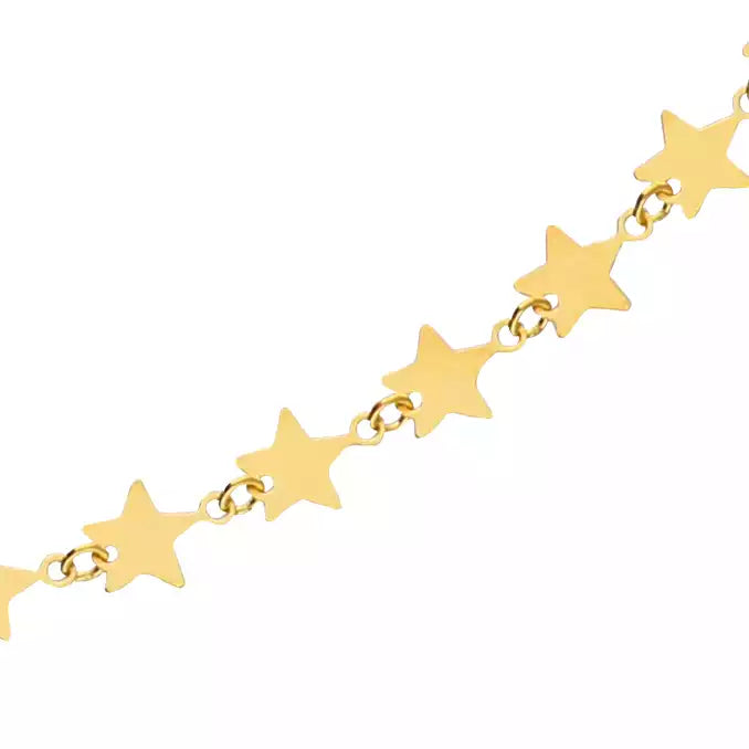 Gold Flat Star Necklace