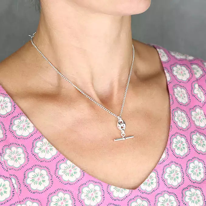 Sterling Silver-mariner link and T-bar 41-43cm extender