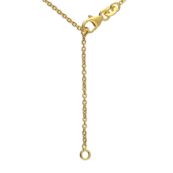 18ct Gold Plated Multi-Heart Charm Bracelet – 925 Sterling Silver (19cm)