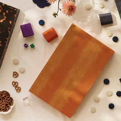 Orange Croc Lacquer Backgammon Set