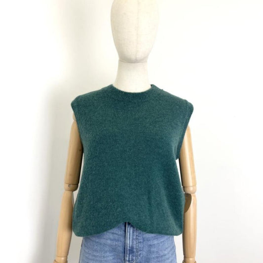 Alpine Green Vest with Alpaca