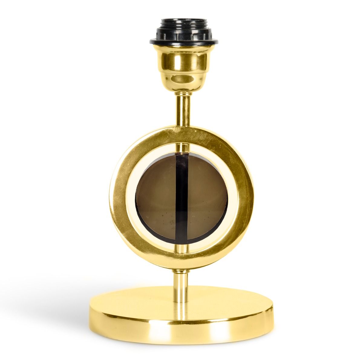Art deco circle lamp single without a shade