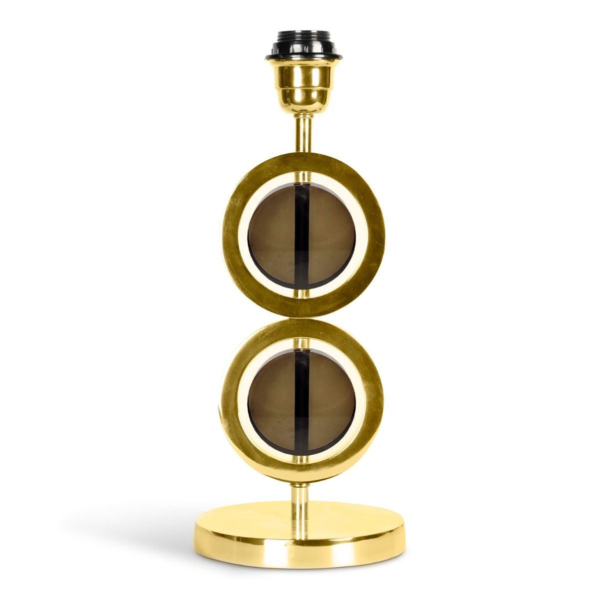 Art Deco Circle Lamp Double without a shade