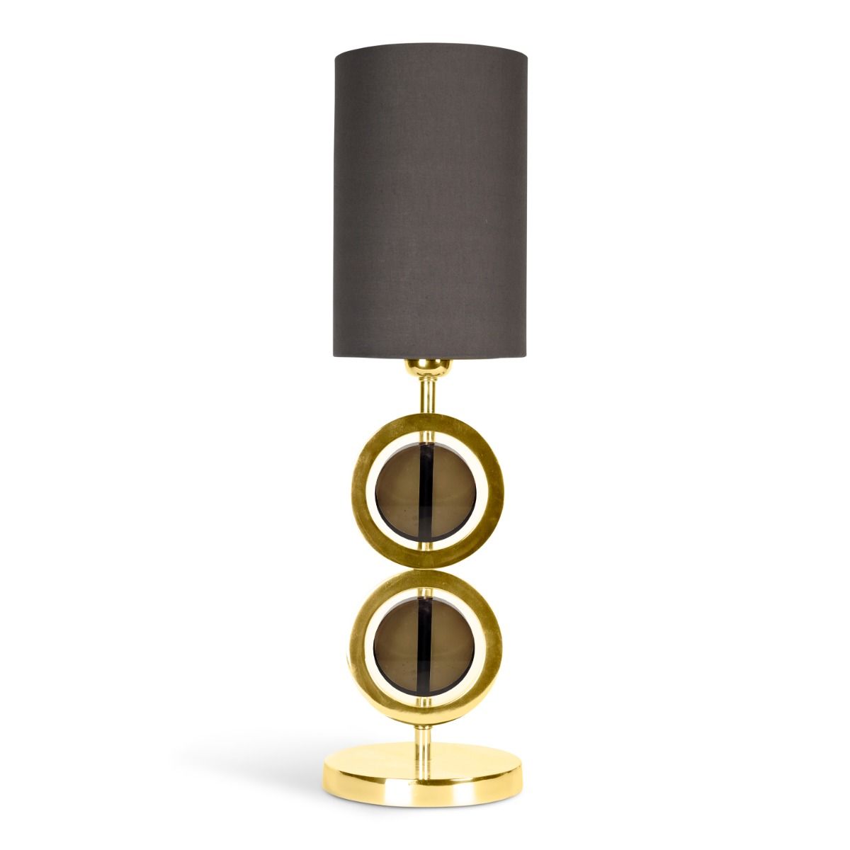 Art Deco Circle Lamp Double - Gold