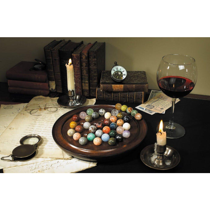 38 Hand-Made Marble Solitaire Set