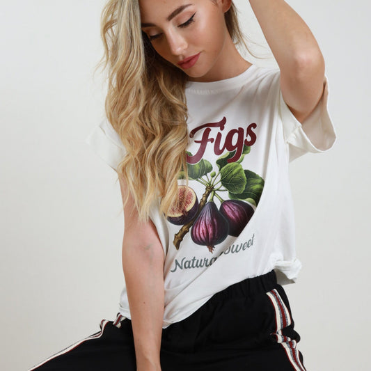 Fig Stretch Cotton T-Shirt – 90% Cotton 10% Elastane | Soft & Breathable Fit