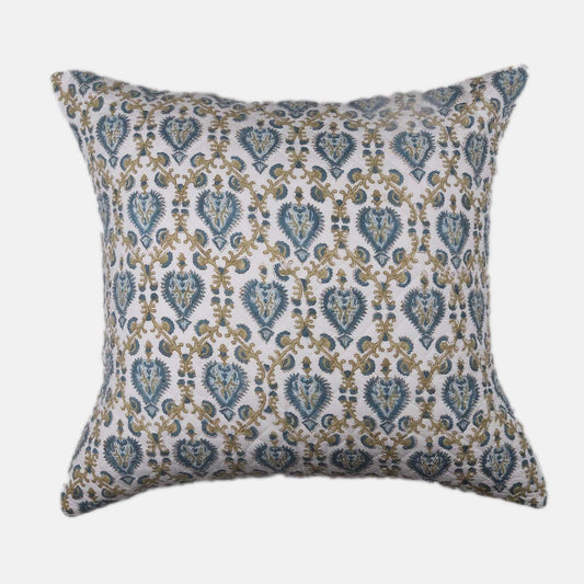 Gold & Blue Cushion Sham Cover