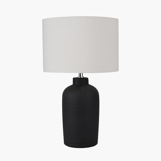 Soren Matt Black Ceramic Table Lamp