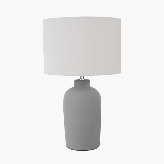 Soren Matt Grey Ceramic Table Lamp