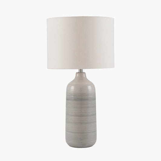 Venus Blue and Grey Ombre Ceramic Table Lamp for sale - Woodcock and Cavendish