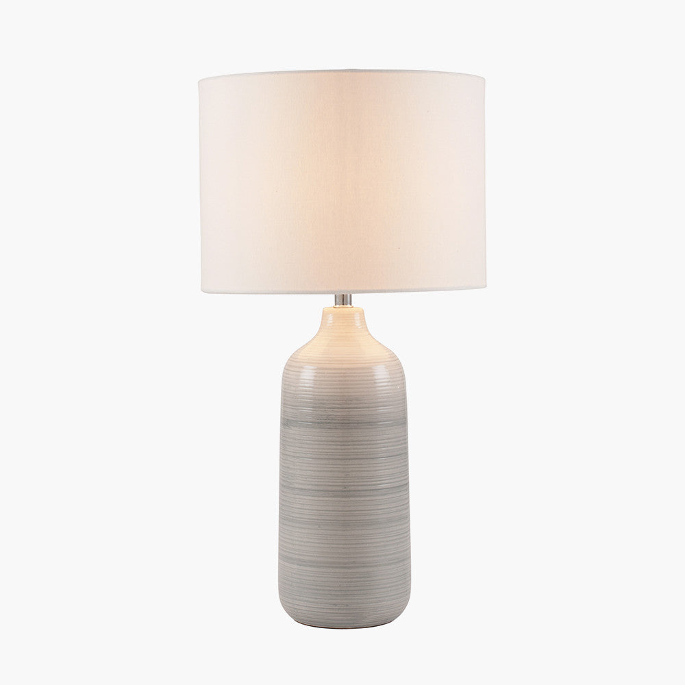 Venus Blue and Grey Ombre Ceramic Table Lamp for sale - Woodcock and Cavendish