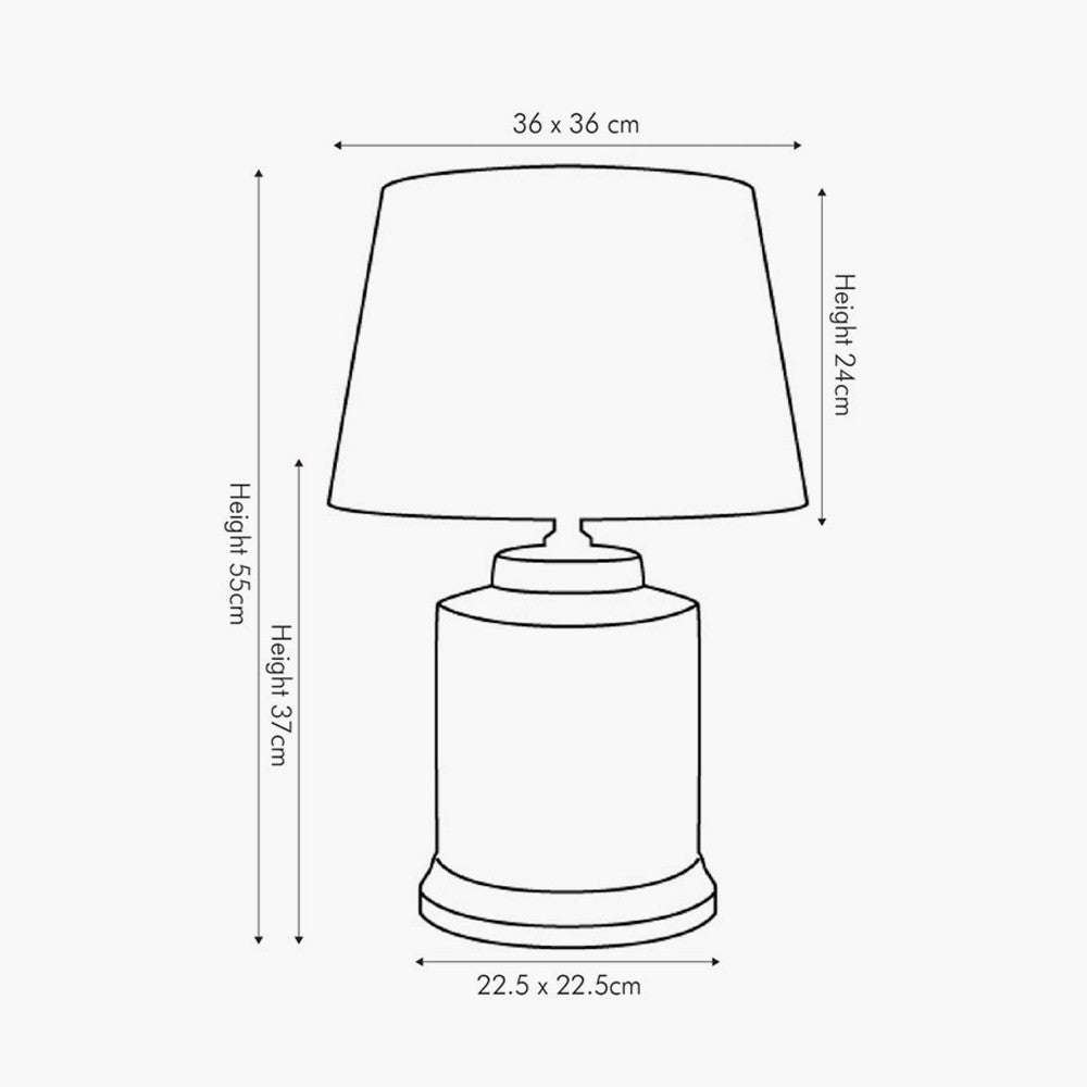 Aris Grey and White Geo Pattern Table Lamp for sale - Woodcock and Cavendish