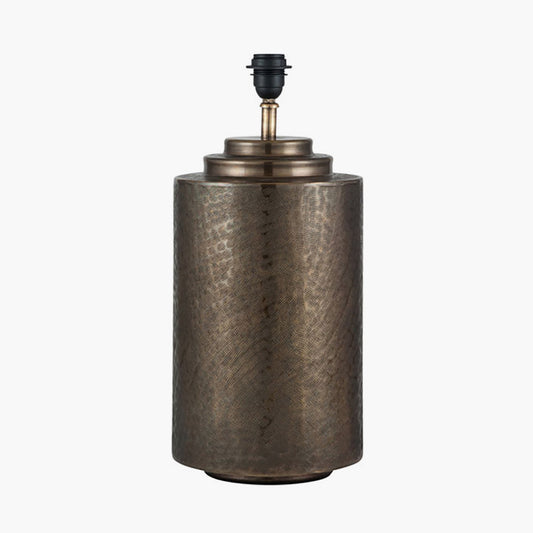 Zuri Large Antique Brass Metal Pot Table Lamp