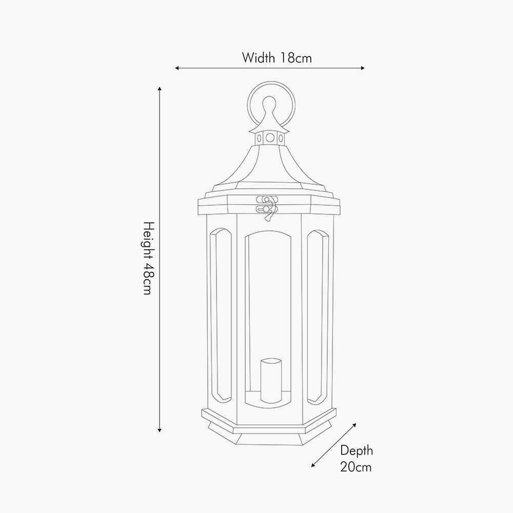 Adaline Grey Antique Wood Lantern Table Lamp for sale - Woodcock and Cavendish