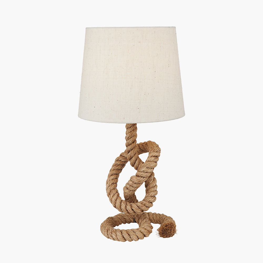 Martindale Rope Knot and Jute Table Lamp for sale - Woodcock and Cavendish
