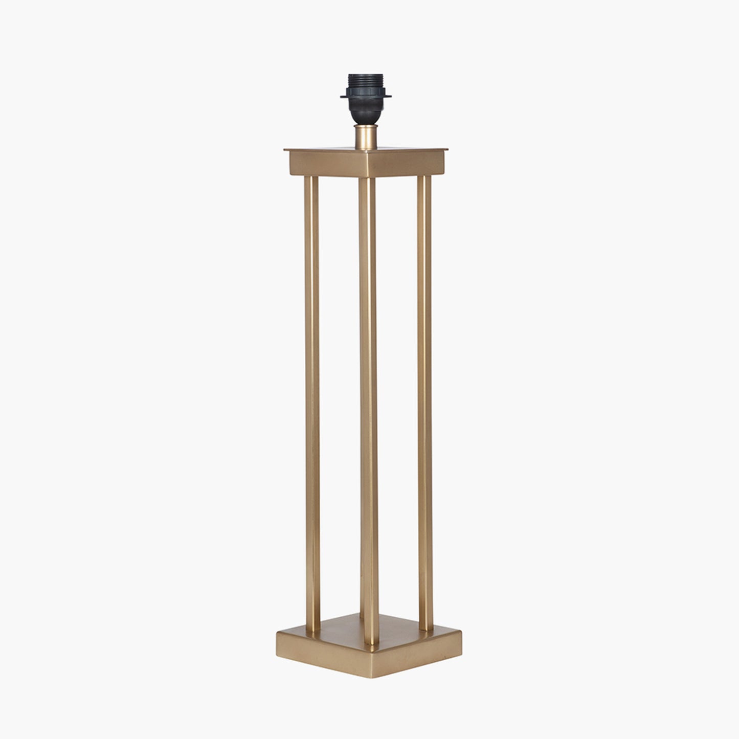 Langston Satin Brass Metal Column Table Lamp