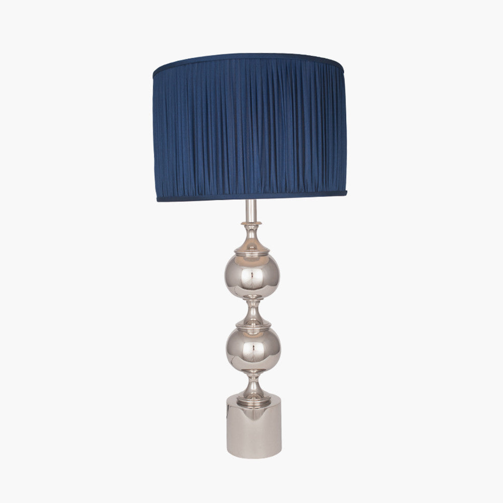 Asilah Silver Aluminium Tall Footed Table Lamp