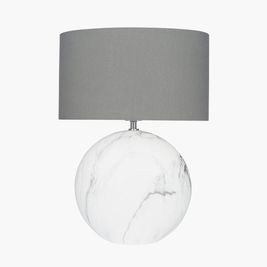 Crestola Large Marble Effect Ceramic Table Lamp for sale - Woodcock and Cavendish