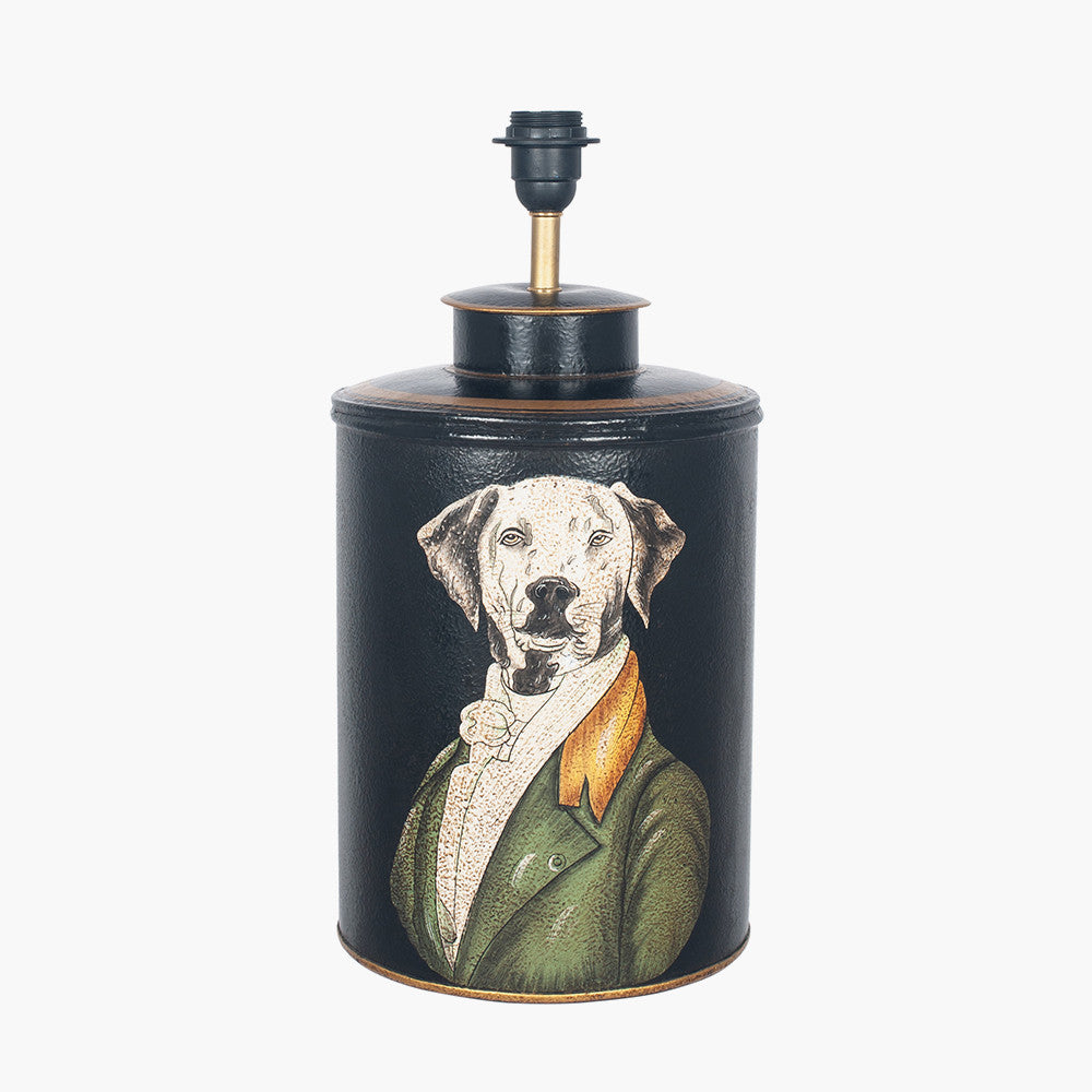 Pointer Black Hand Painted Dog Table Lamp for sale - Woodcock and Cavendish