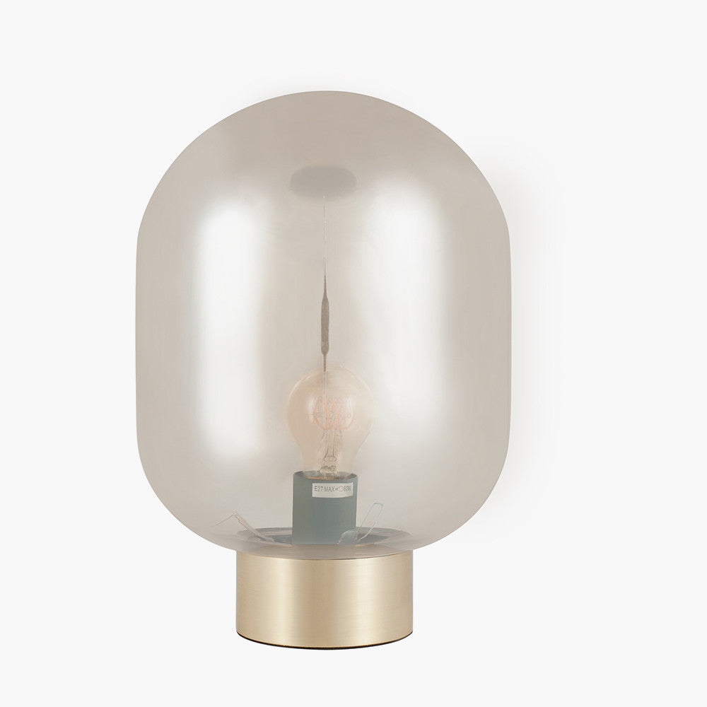 Caserta Lustre Glass Ball and Gold Table Lamp for sale - Woodcock and Cavendish