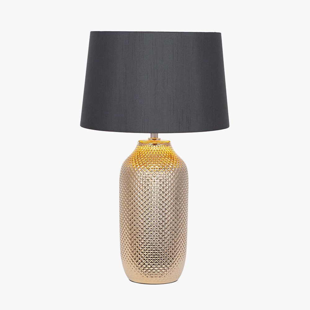 Nova Gold Textured Ceramic Table Lamp for sale - Woodcock and Cavendish