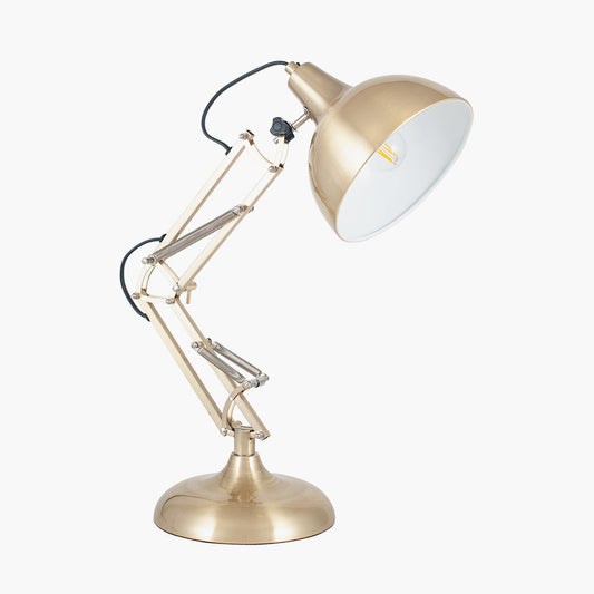 Alonzo Brass Metal Task Table Lamp for sale - Woodcock and Cavendish