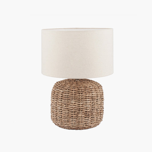 Acer Natural Woven Small Table Lamp for sale - Woodcock and Cavendish