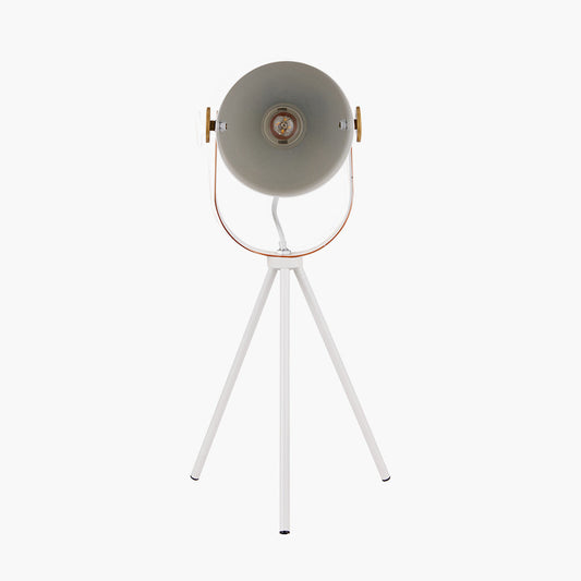 Auden White Metal Tripod Table Lamp for sale - Woodcock and Cavendish