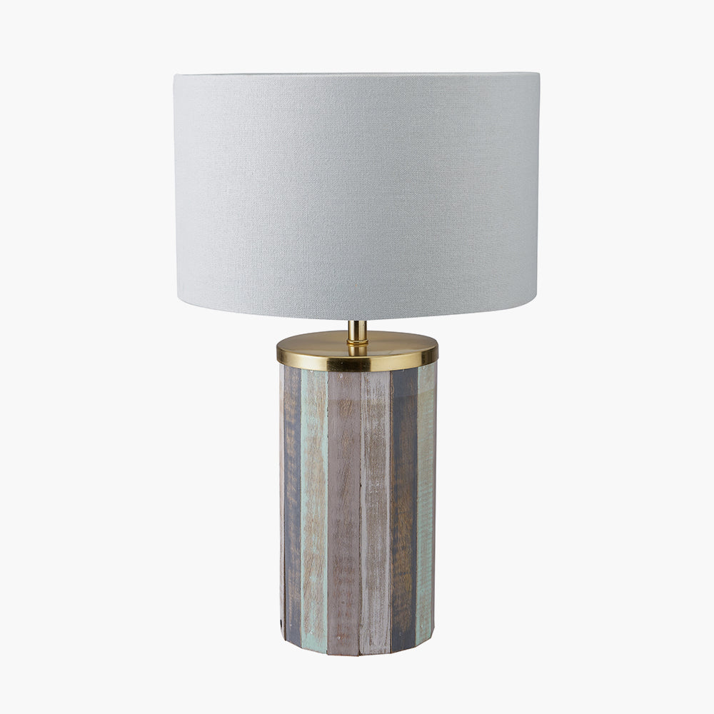 Kerala Distressed Sage Wood Tall Table Lamp for sale - Woodcock and Cavendish