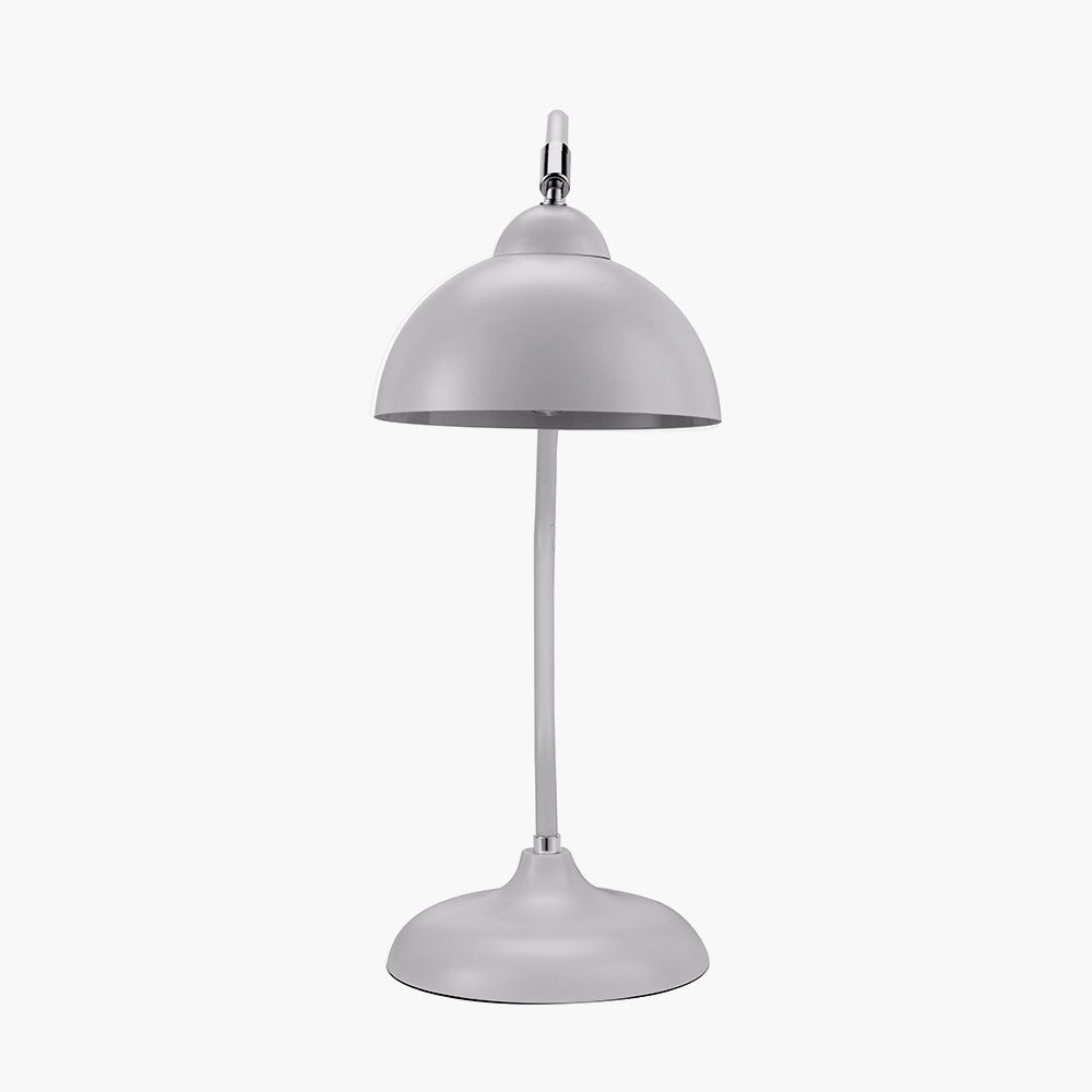 Elio Matt Grey Task Table Lamp for sale - Woodcock and Cavendish