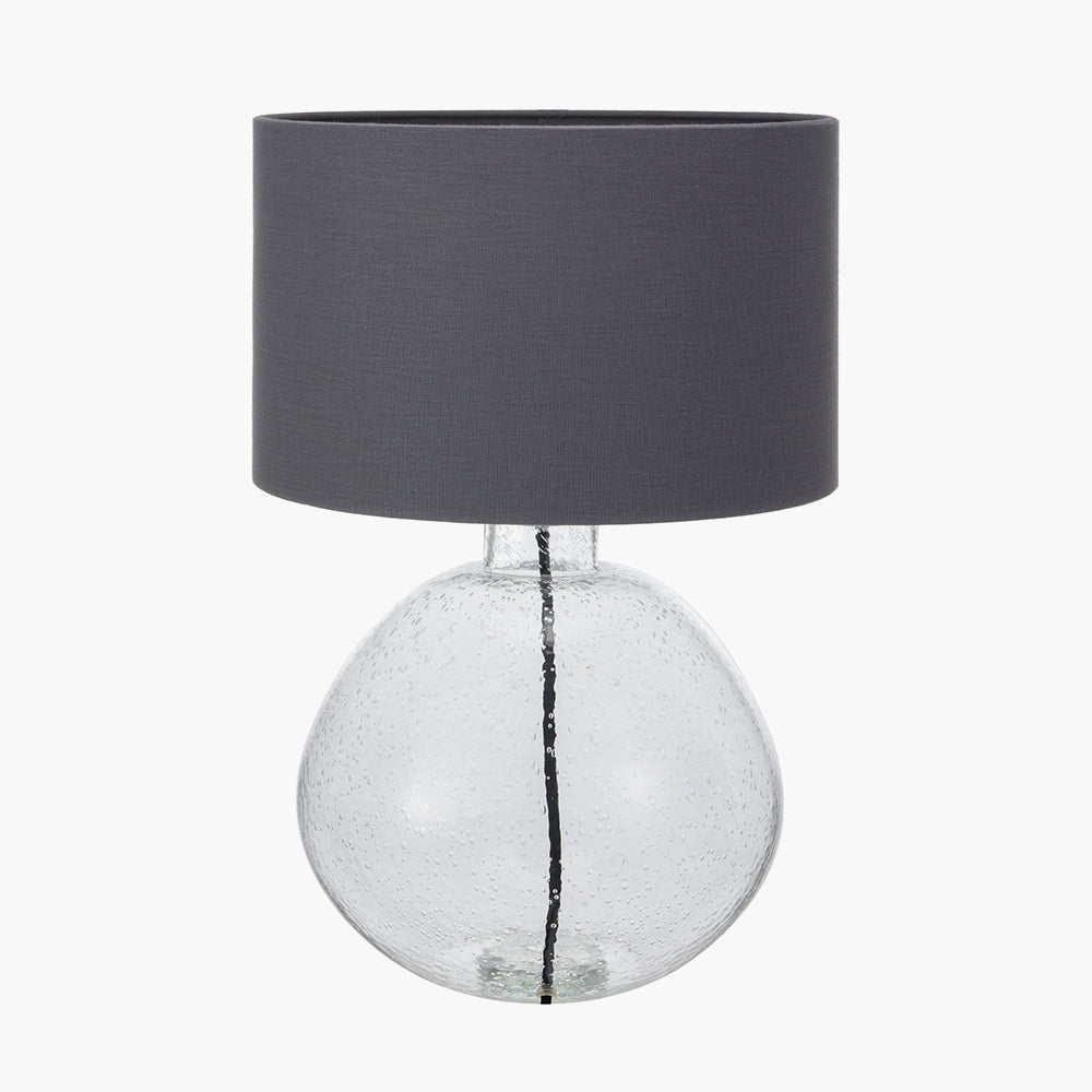 Beja Organic Shape Clear Bubble Glass Table Lamp for sale - Woodcock and Cavendish