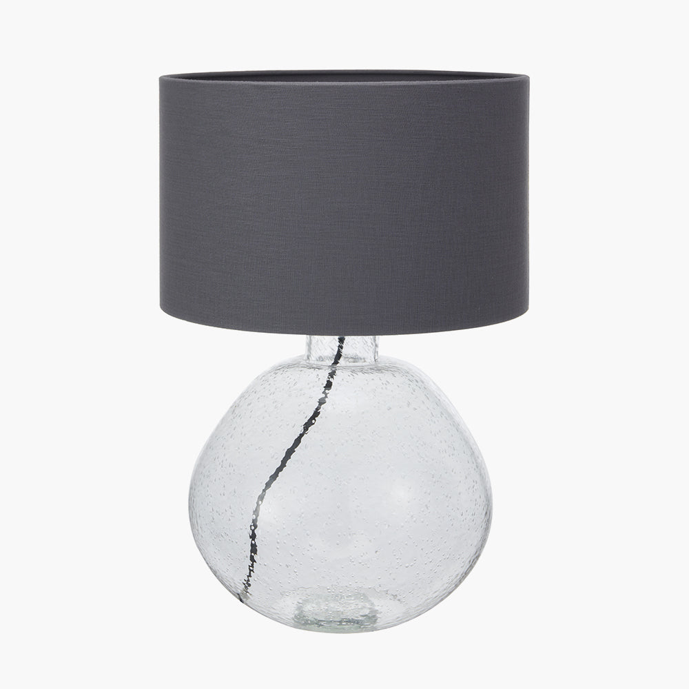 Beja Organic Shape Clear Bubble Glass Table Lamp for sale - Woodcock and Cavendish