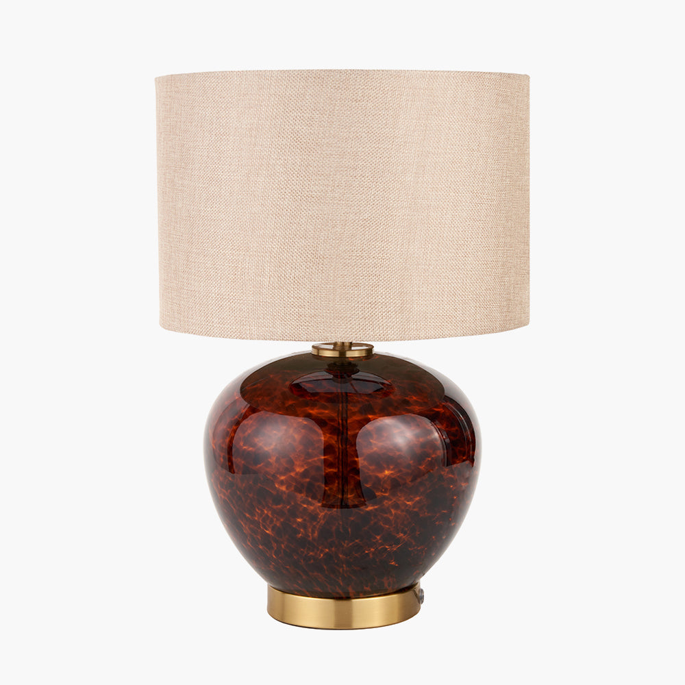 Tortoiseshell Glass Table Lamp