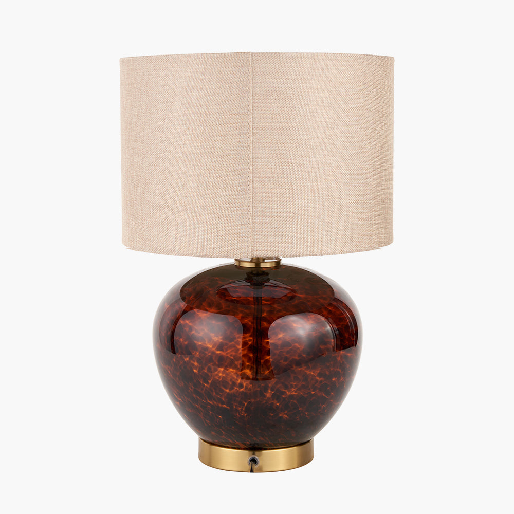 Tortoiseshell Glass Table Lamp