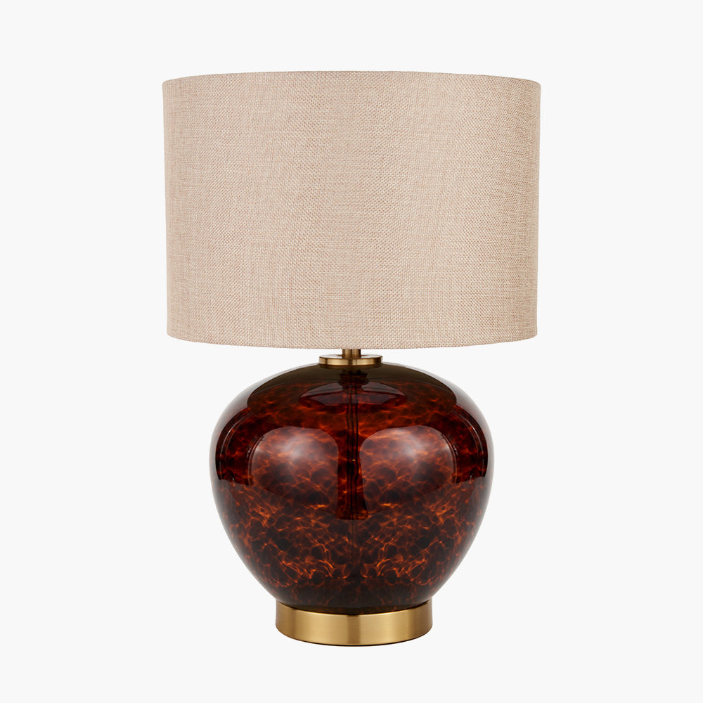 Tortoiseshell Glass Table Lamp