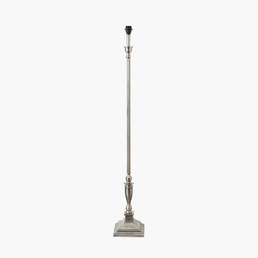 Canterbury Antique Silver Floor Lamp Base Only for sale - Woodcock and Cavendish
