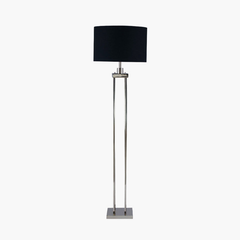 Langston Nickel 4 Post Floor Lamp for sale - Woodcock and Cavendish