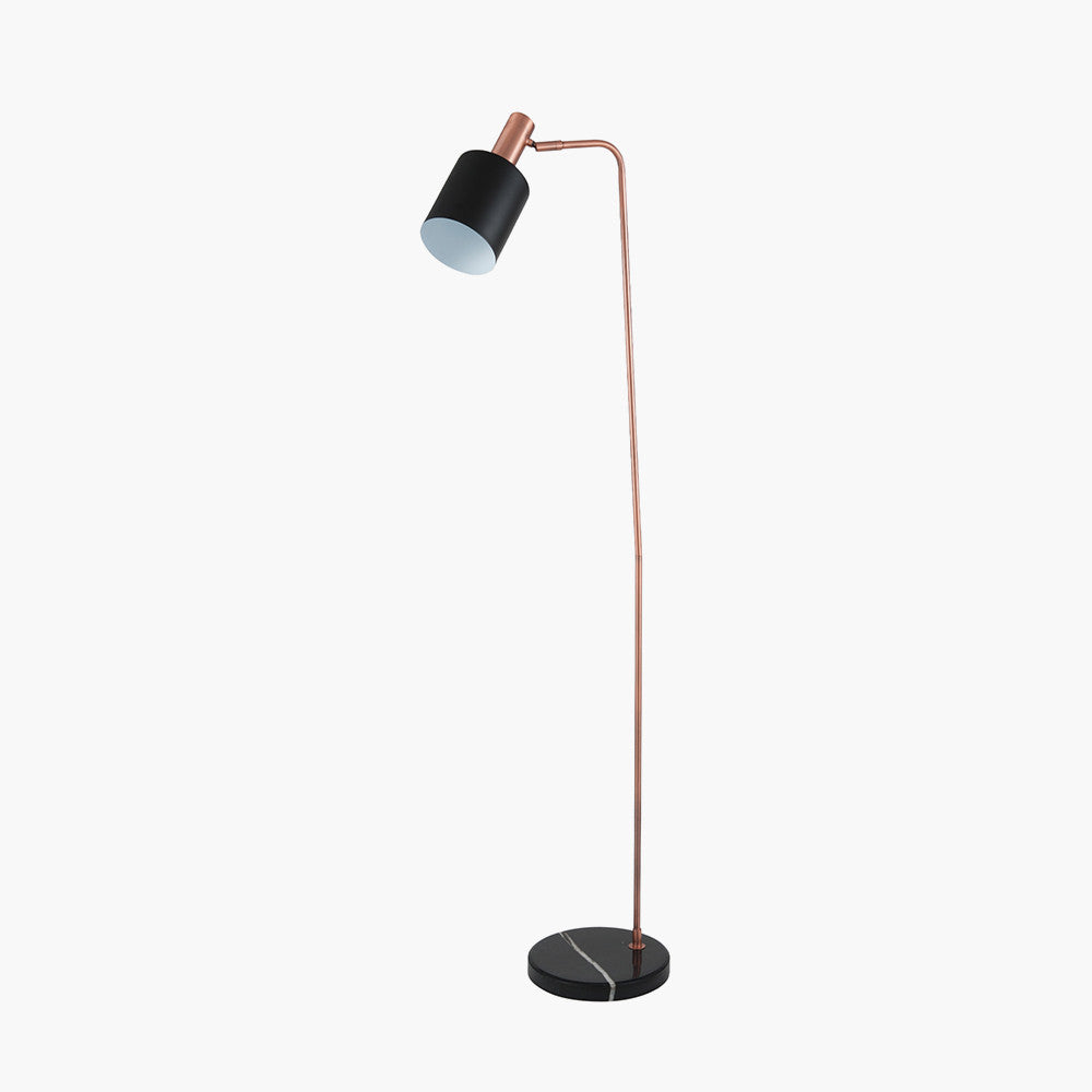 Biba Black and Antique Copper Task Floor Lamp for sale - Woodcock and Cavendish