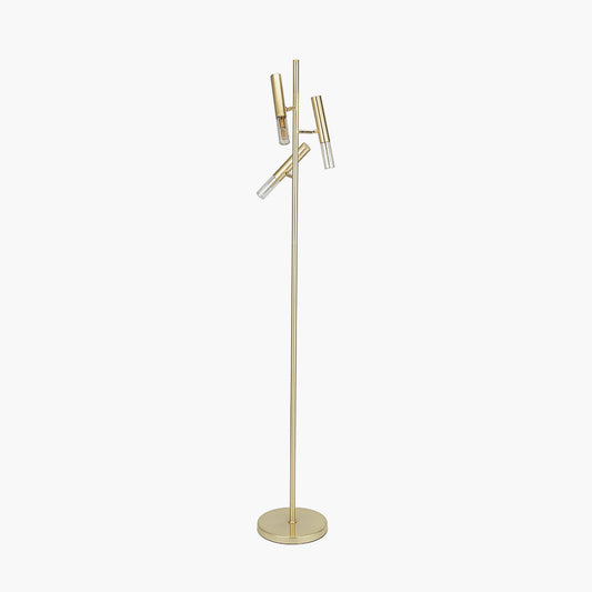 Harper Gold Metal 3 Light Floor Lamp for sale - Woodcock and Cavendish