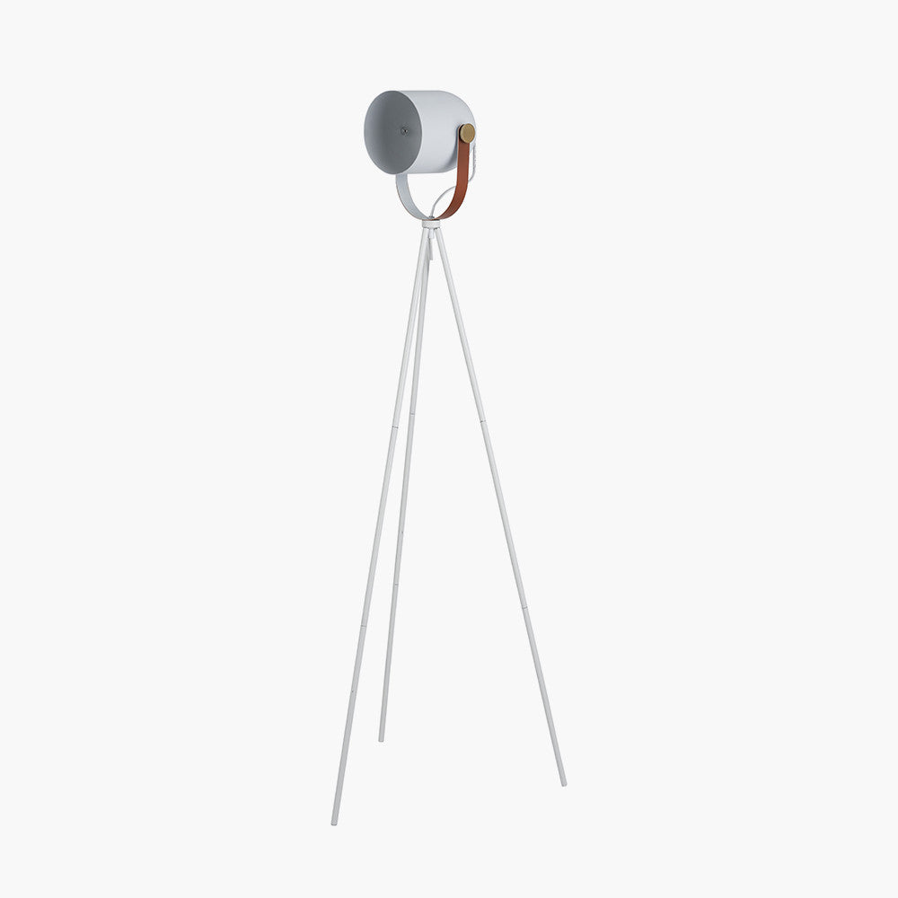 Auden White Metal Tripod Floor Lamp for sale - Woodcock and Cavendish