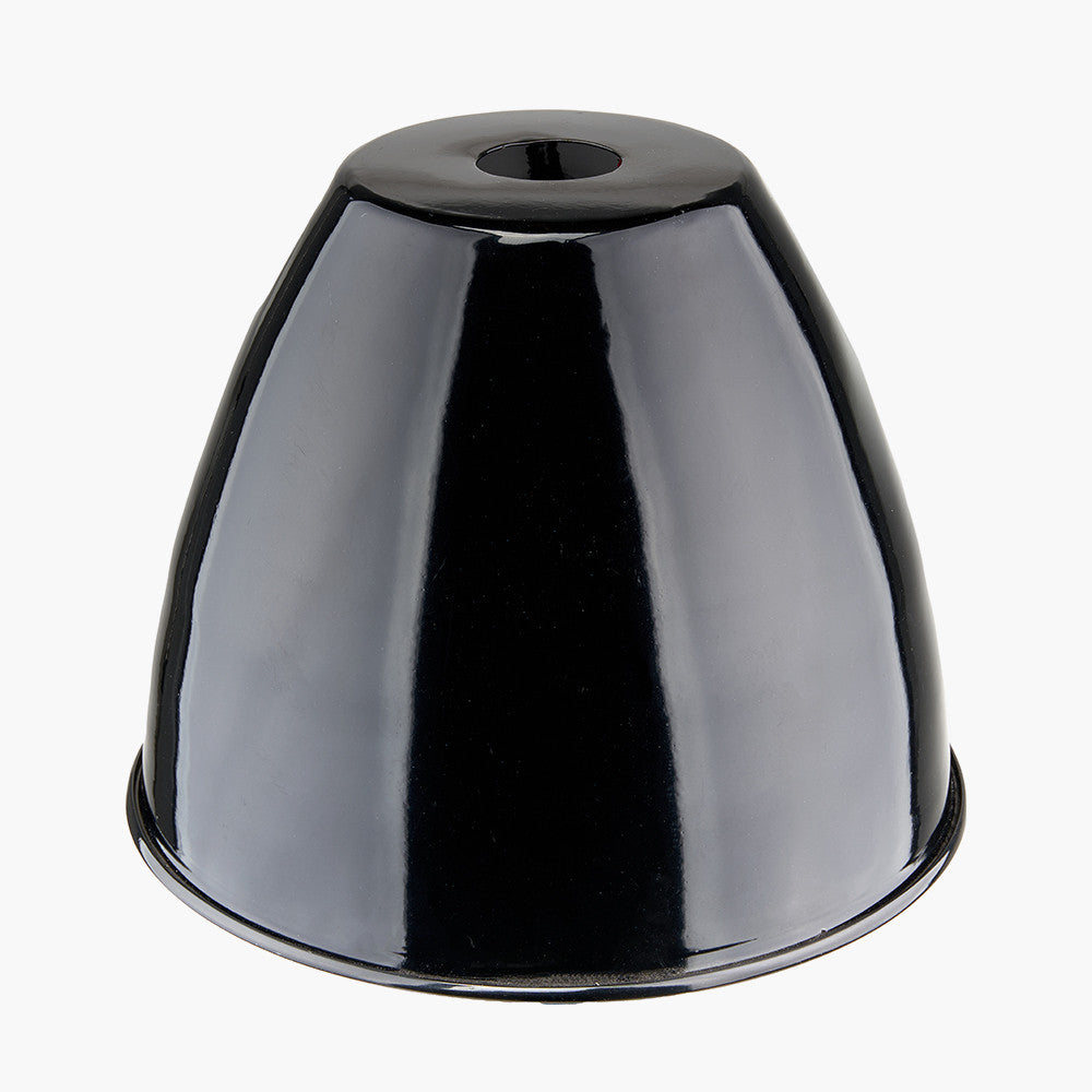 Piccolo Black Metal Dome Pendant Shade Only