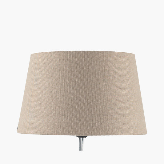 Winston 40cm Taupe Handloom Tapered Cylinder Shade for sale - Woodcock and Cavendish
