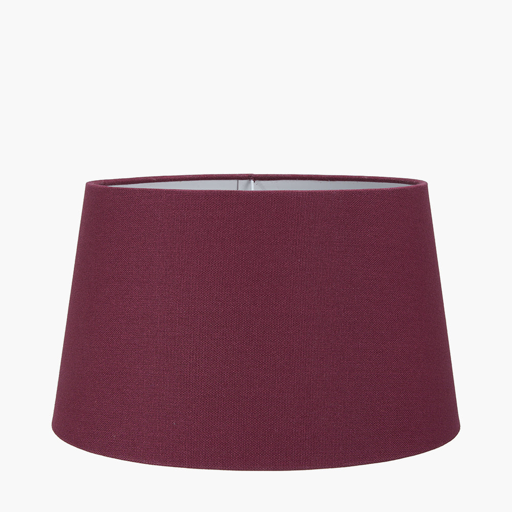 Winston 30cm Mulberry Handloom Tapered Cylinder Shade for sale - Woodcock and Cavendish