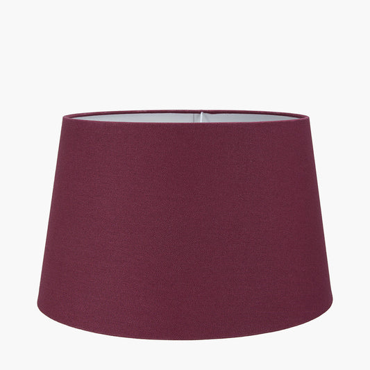 Winston 35cm Mulberry Handloom Tapered Cylinder Shade for sale - Woodcock and Cavendish