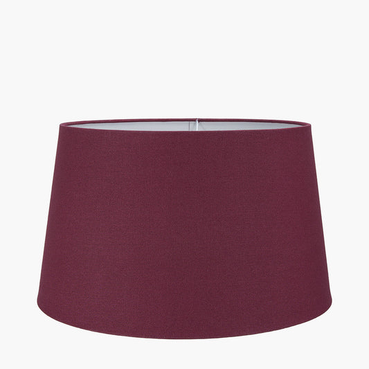 Winston 40cm Mulberry Handloom Tapered Cylinder Shade for sale - Woodcock and Cavendish