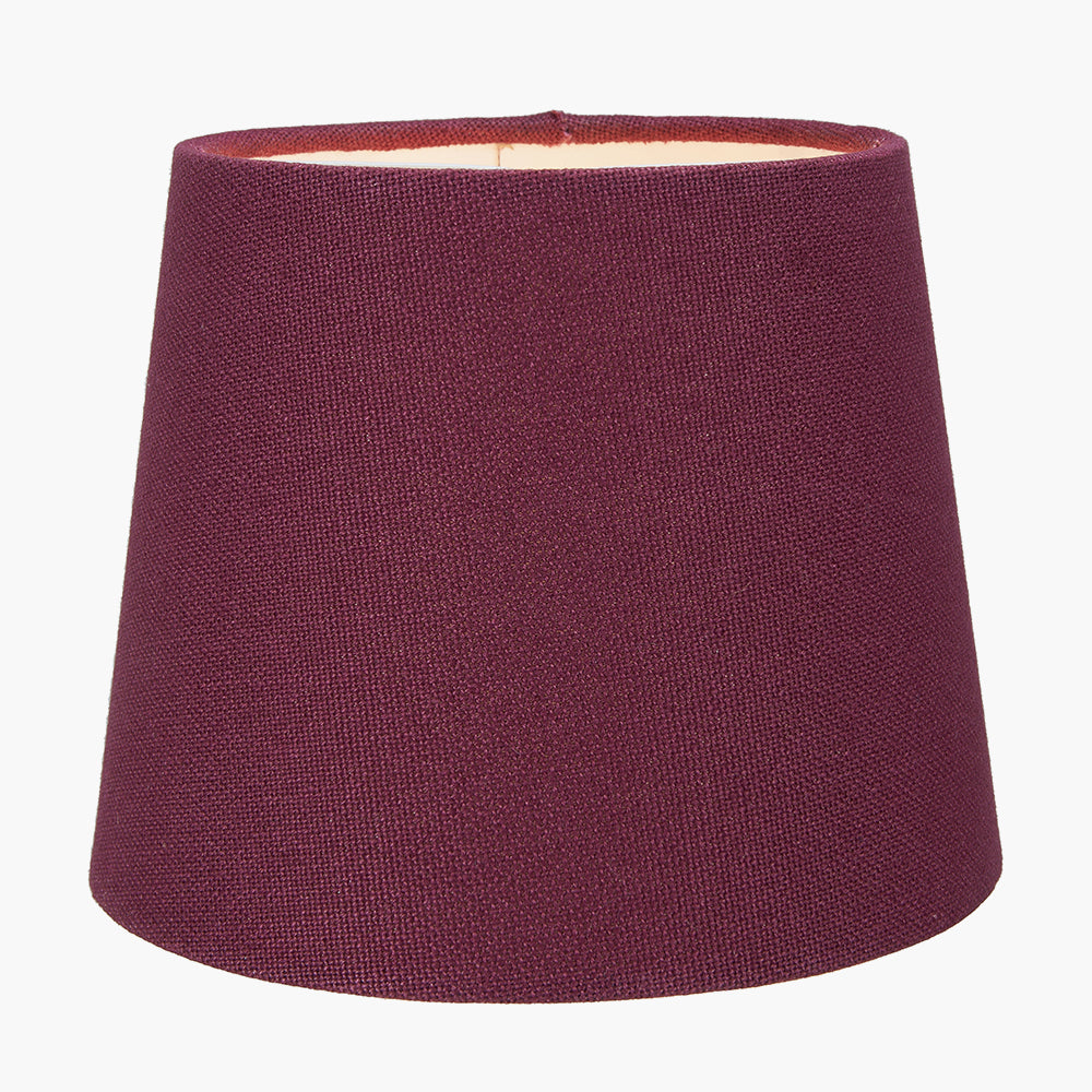 Winston 20cm Mulberry Handloom Tapered Cylinder Shade for sale - Woodcock and Cavendish